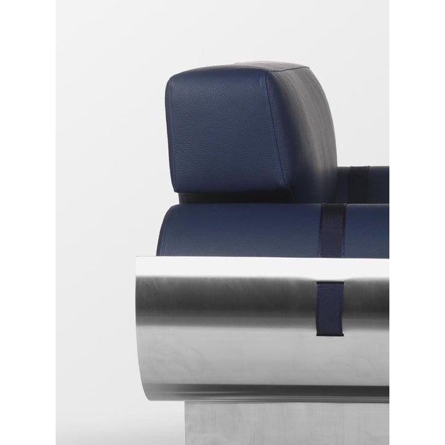 Black Arès Armchair by Roche & Frères For Sale - Image 8 of 18