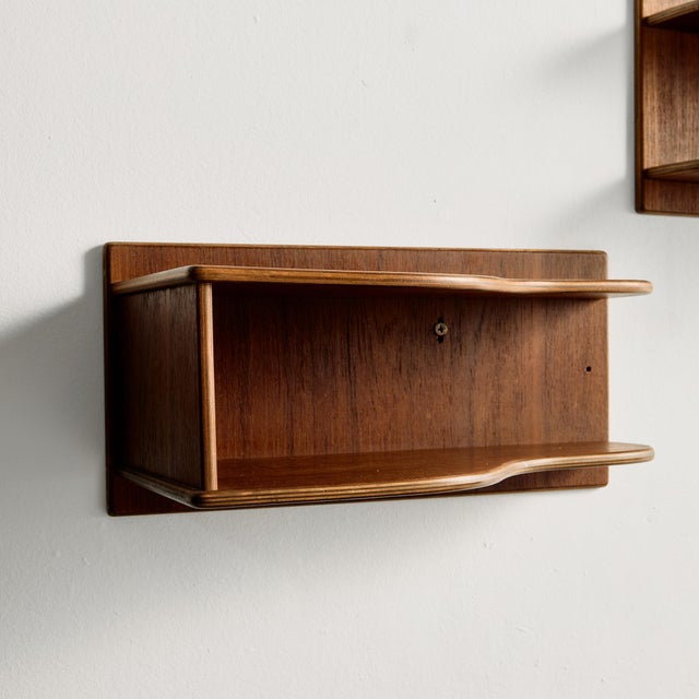 Teak Floating Nightstands, 1960s, Set of 2 For Sale - Image 3 of 14