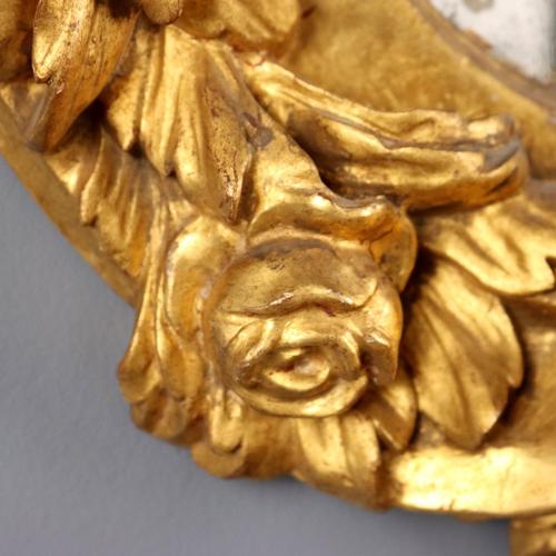 Gilded Carved Mirror For Sale - Image 6 of 8