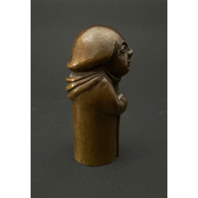 19th Century 19th Century Bronze Monk For Sale - Image 5 of 6