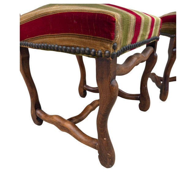 French Provincial Early 20th Century French Mutton Bone Dining Chair (Set of Two) For Sale - Image 3 of 5