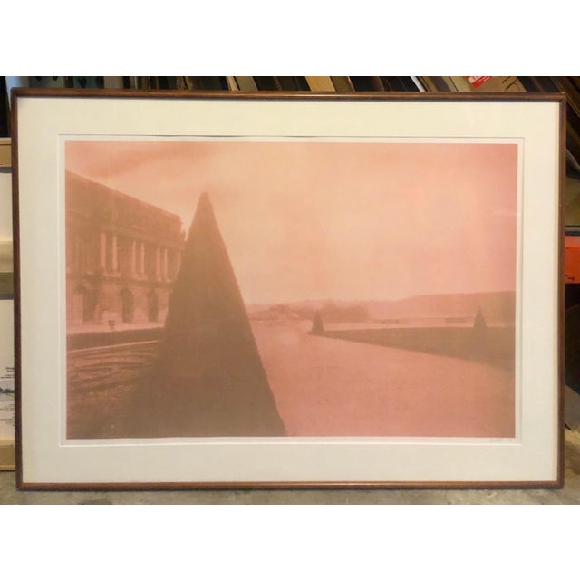 David Aschkenas, Large Vintage Photograph Polaroid Transfer Photo Print Gardens Versailles Paris, 1996 For Sale In Miami - Image 6 of 6