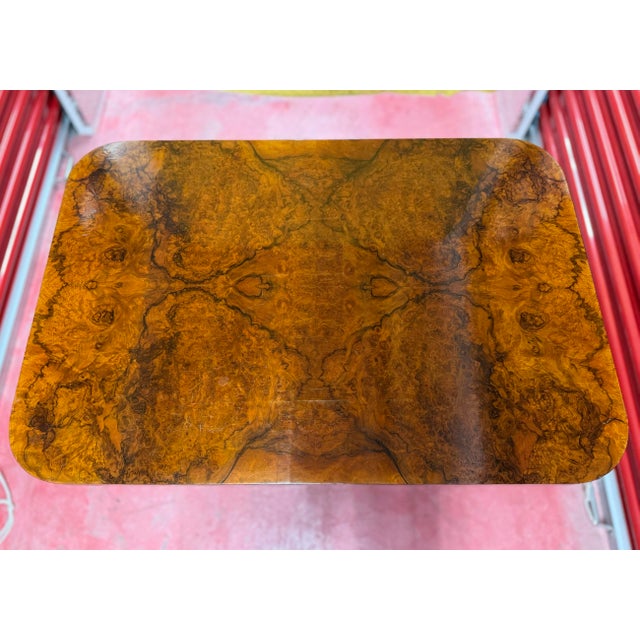 Brown 1920s Hungarian Cubist Art Deco Occassional Table For Sale - Image 8 of 13