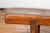 Wood Rustic Long A-Frame Wooden Bench with Cross Stretcher and Splaying Legs For Sale - Image 7 of 12
