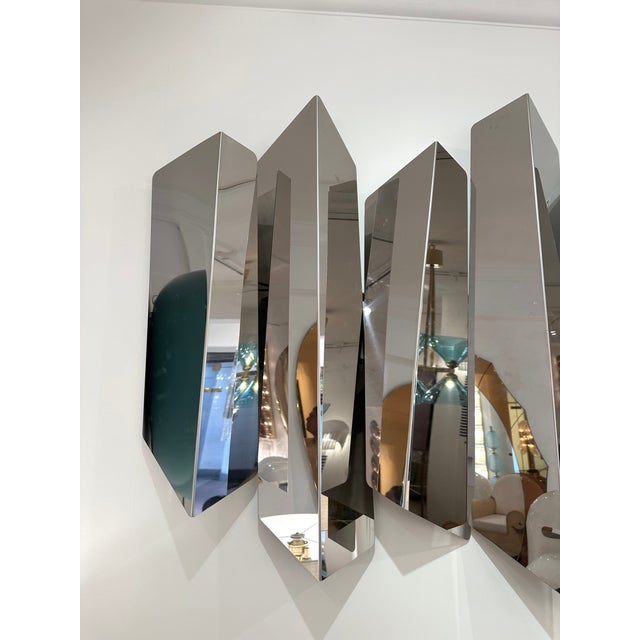 1990s Large Wall Lamp Sconce Metal Sculpture by Mario Torregiani, Italy, 1990s For Sale - Image 5 of 12