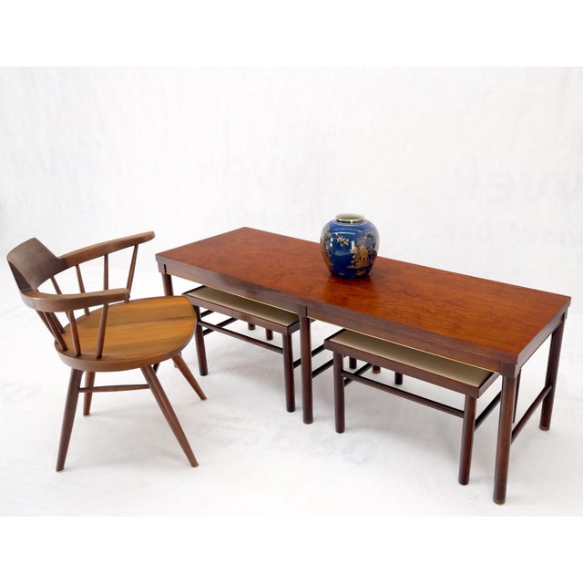 Paul McCobb Set of 3 Mid Century Modern Nesting Coffee Side End Occasional Tables MINT! For Sale - Image 4 of 15