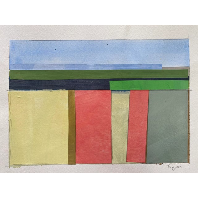 "Lake Series" Contemporary Original Abstract Landscape Acrylic Painting by Bryan Young For Sale - Image 4 of 8