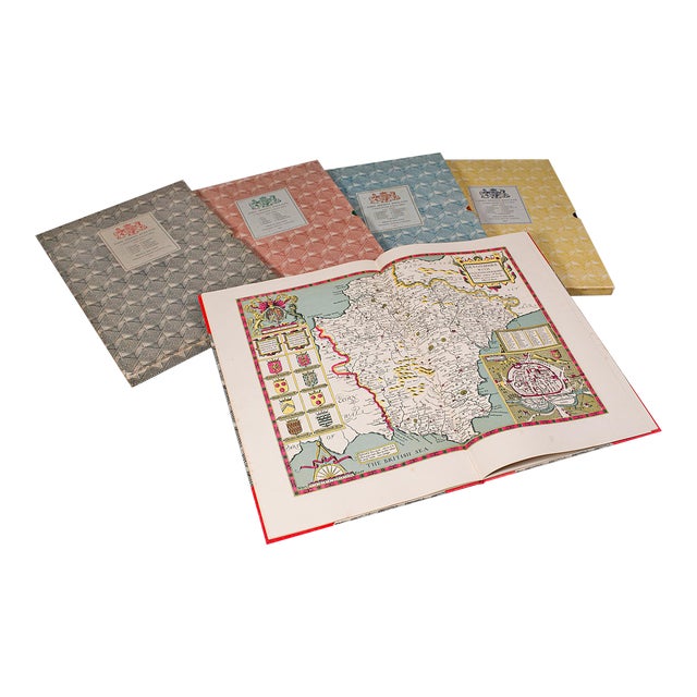 1953's 4 Vols Vintage English Maps For Sale
