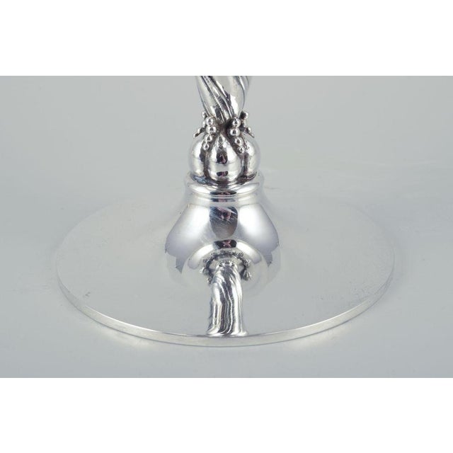 Grape Cluster Centrepiece in Sterling Silver from Georg Jensen, 1980s For Sale - Image 4 of 8