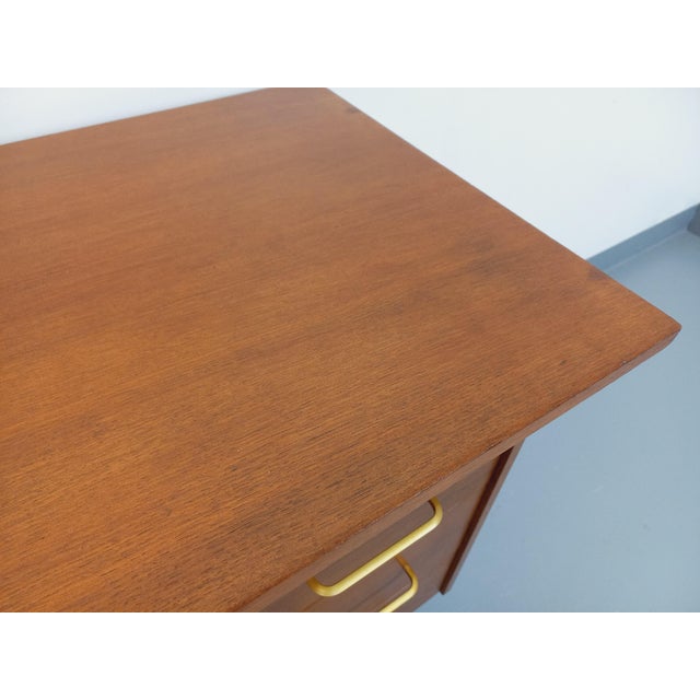 Vintage Desk in Wood and Black Metal, 1960s For Sale - Image 11 of 16