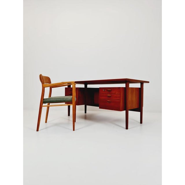 Vintage Danish Teak Desk by Kai Kristiansen for FM Møbler, Denmark, 1960s For Sale - Image 15 of 18