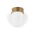 Hudson Valley Lighting Seabrook 11.25 in. 1 Light Flush Mount in Historic Bronze Finish For Sale