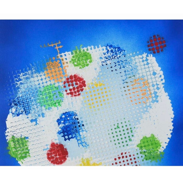 Paint Maryline Beauplet-Dornic Original Abstract Painting Signed Contemporary French “Cross Ii” For Sale - Image 7 of 10