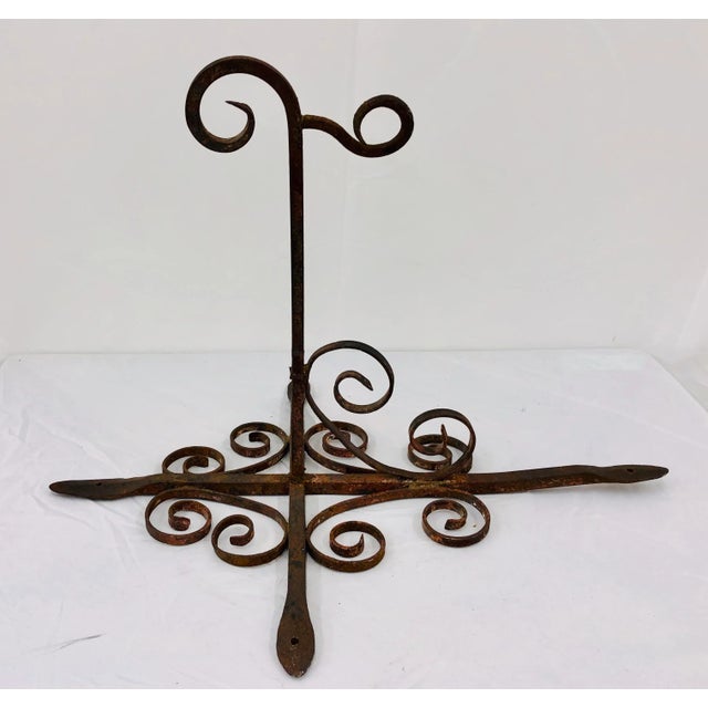 Early 20th Century Antique Forged Iron Hanging Hook For Sale - Image 5 of 13
