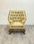 Animal Skin Wingback Leather Chair With Ottoman For Sale - Image 7 of 12