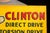 Industrial Vintage Clinton Chainsaws Flange Advertising Sign For Sale - Image 3 of 9