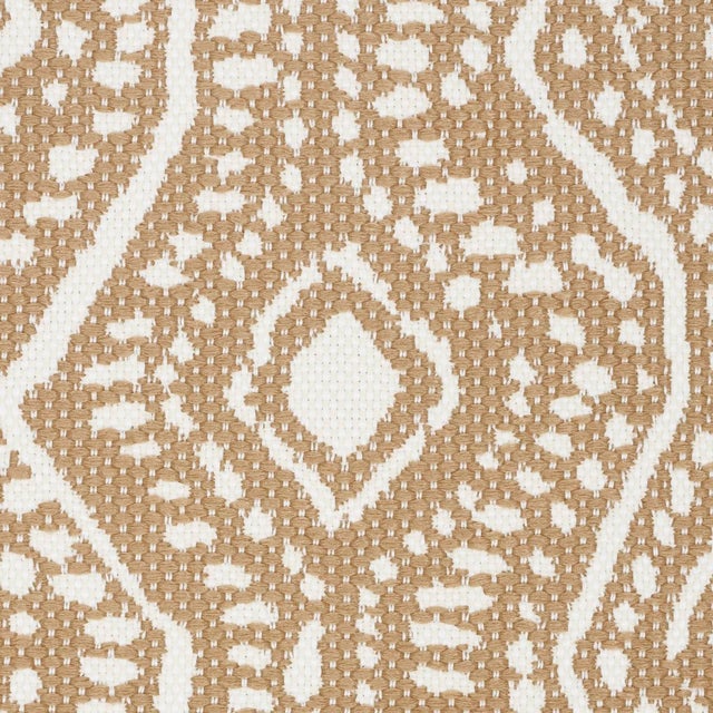 Schumacher SAMPLE - Schumacher Colma Indoor/Outdoor Fabric In Flax For Sale - Image 4 of 4