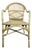 Vintage Mid Century Style Rattan and Wicker Accent Lounge Chair For Sale