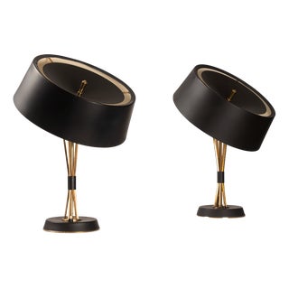 Italian Table Lamps by Oscar Torlasco for Lumi, 1950s, Set of 2 For Sale