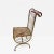 Metal Mid Century Italian Gilt Iron Chair For Sale - Image 7 of 7