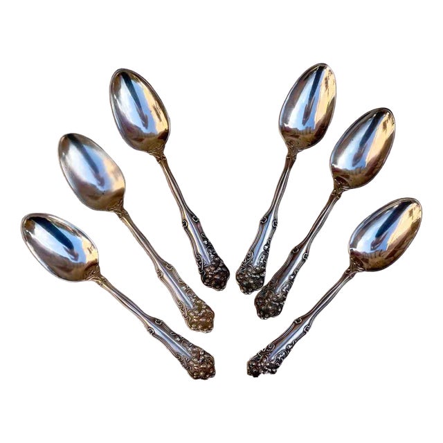 Berwick Dessert Spoons from WM. Rogers & Son, 1904, Set of 6 For Sale