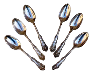Berwick Dessert Spoons from WM. Rogers & Son, 1904, Set of 6