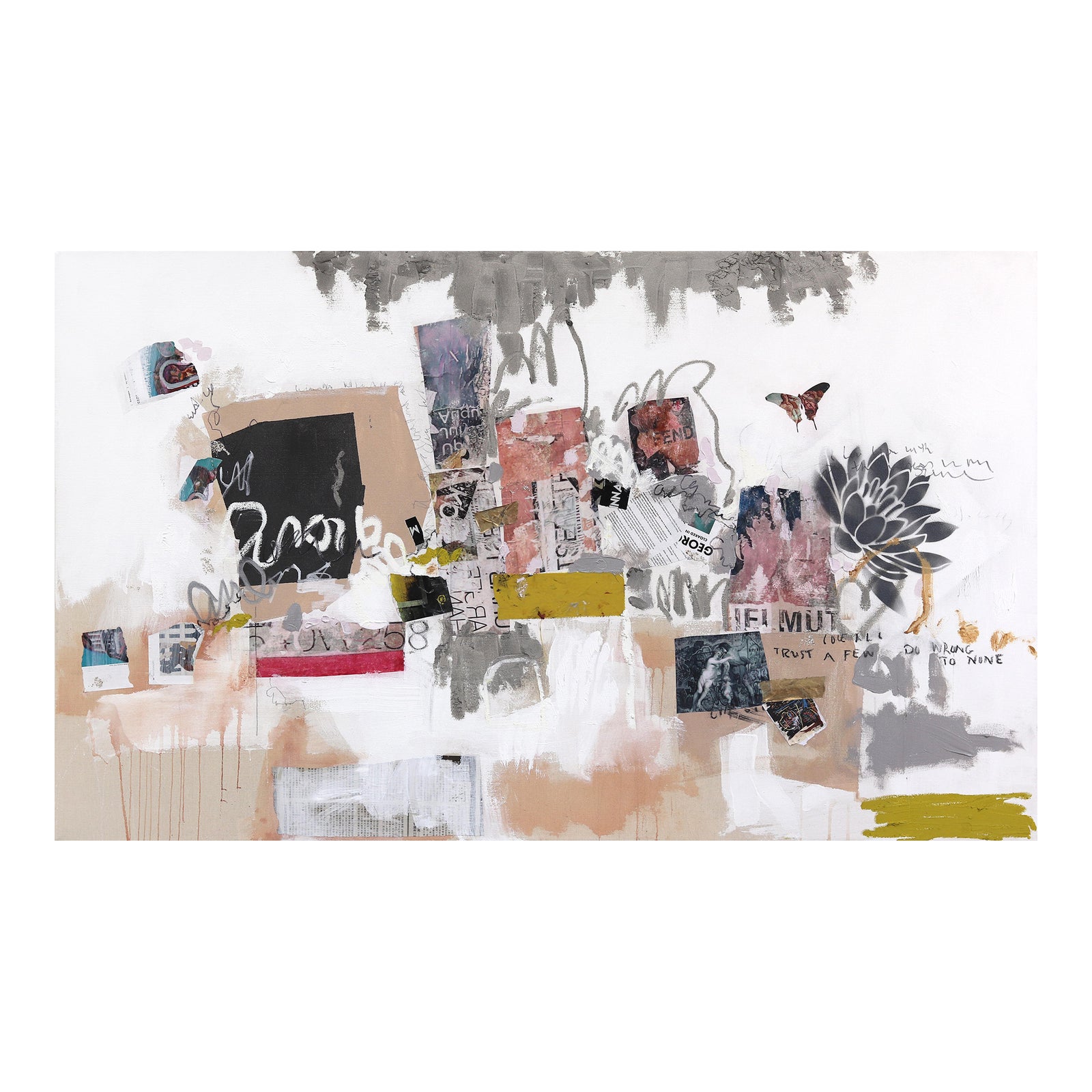 Subway Sonnet #151 - Collage Mixed Media Abstract Expressionism ...