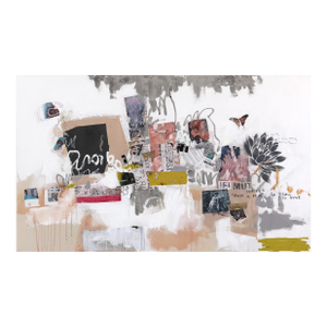Subway Sonnet #151 - Collage Mixed Media Abstract Expressionism Original Artwork by Susan Washington