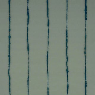 Sample - Schumacher x Backdrop Ephemera Wallpaper in Teal Gray For Sale