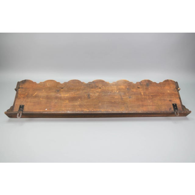 Antique French Hand-Carved Oak and Brass Wall Coat Rack with Lion Heads, 1900s For Sale - Image 17 of 18
