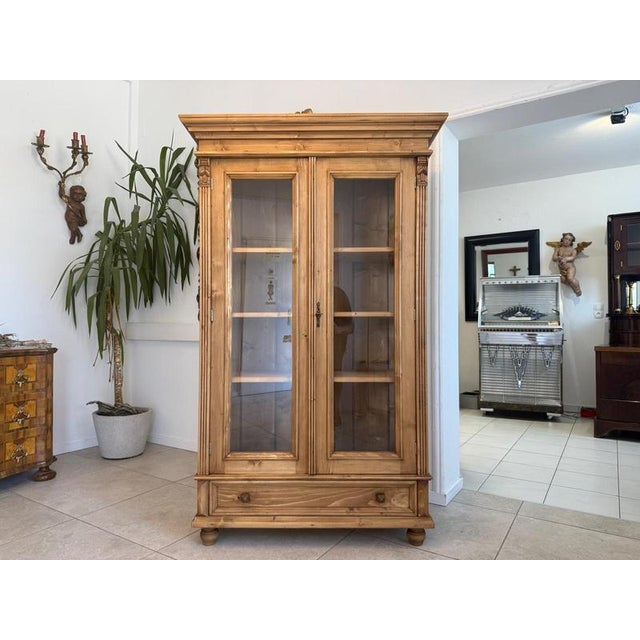 Rustic Farmhouse Display Cabinet For Sale - Image 12 of 12