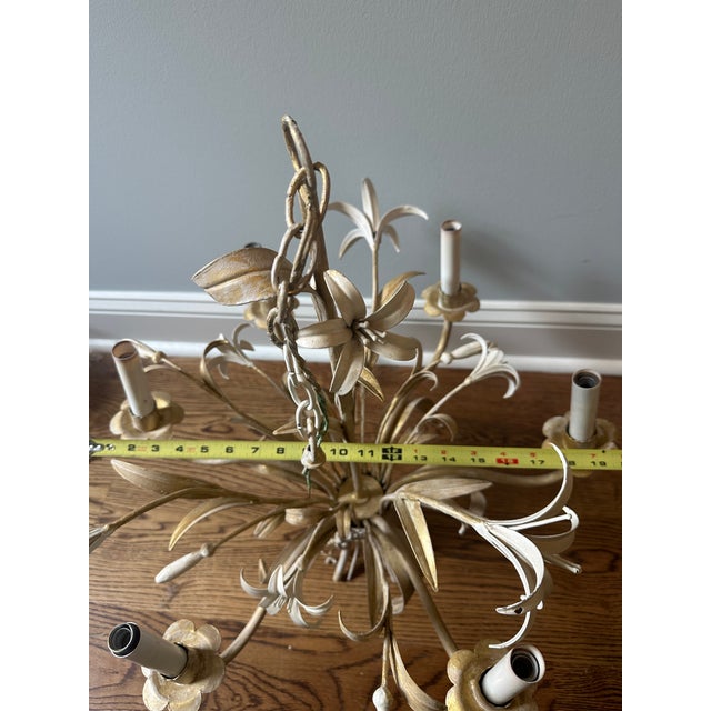 Vintage Tole Chandelier For Sale - Image 14 of 15