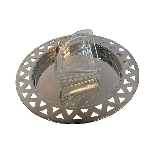 Low King Kong Lattice Serving Tray in Stainless Steel and Plastic by Stefano Giovannoni and Guido Venturini for Alessi For Sale - Image 6 of 10