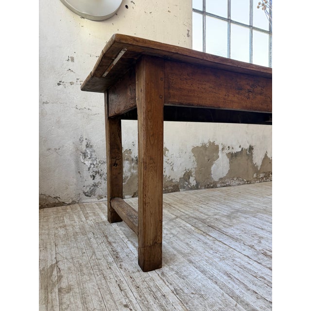 Antique Rustic Farmhouse Table in Walnut, 1900s | Chairish