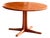 Mid-Century Modern Round Extendable Dining Table in Teak from McIntosh, 1960s For Sale