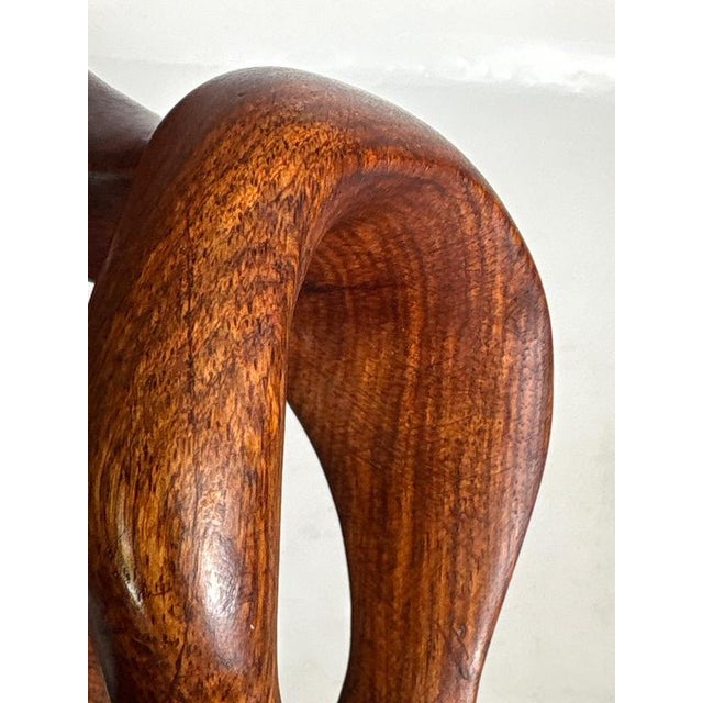 Wooden Sculpture of a Crouching Woman, France, 1970s For Sale - Image 17 of 18