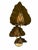 La Murrina Mid 20th Century Mid-Century Modern Italian Murano Style Brass Palm Leaf Floor Lamp For Sale - Image 4 of 7
