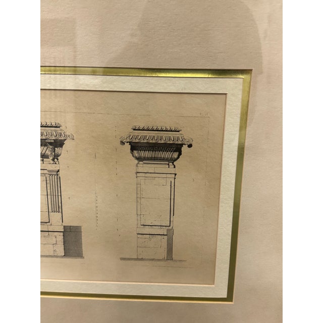 Bombay Company French Architecture Framed Prints, 16th Century, Pair For Sale - Image 12 of 12