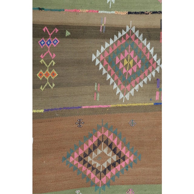 Vintage Turkish Tribal Kilim Rug-3’3’x7’5" For Sale - Image 10 of 13