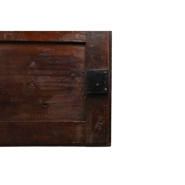 Wood Antique Spanish Oak Carved Cabinet For Sale - Image 7 of 11