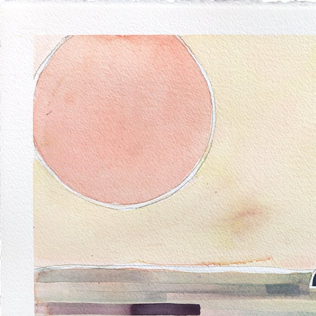 In this original watercolor painting on paper, Heidi Lowell captures the quiet grandeur of the California coast through...