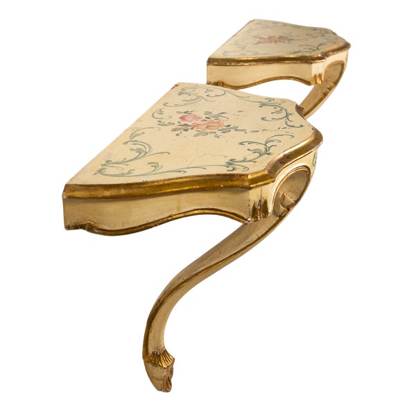 Venetian Baroque Style Consoles, 1960s, Set of 2 For Sale