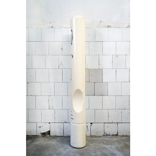 Multipurpose resin column. Clock, calendar, and thermometer. Manufacturer: Turati 1970s This piece has an attribution...