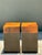 Mid-Century Modern Vintage Parquet Burl Wood Drinks Tables - A Pair For Sale - Image 3 of 6