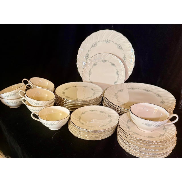 1980s Lenox Musette Service for Eight Dinnerware - 40 pcs For Sale - Image 9 of 12