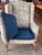 1920s Needlepoint Upholstered Wingback Chair With Carved Cabriole Legs For Sale - Image 4 of 12