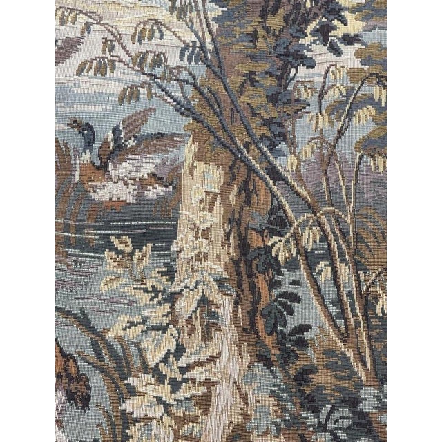 Vintage French Jacquard Tapestry with Autumn-Winter Motif in the style of Aubusson, 1970s For Sale - Image 16 of 18