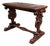 French Baroque Style Carved Walnut Marble Top End Table For Sale