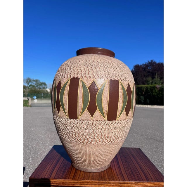 Large Ceramic Vase, 1950s For Sale - Image 8 of 8