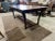 Modern Vanguard Brown Wood Dining Table For Sale - Image 3 of 6